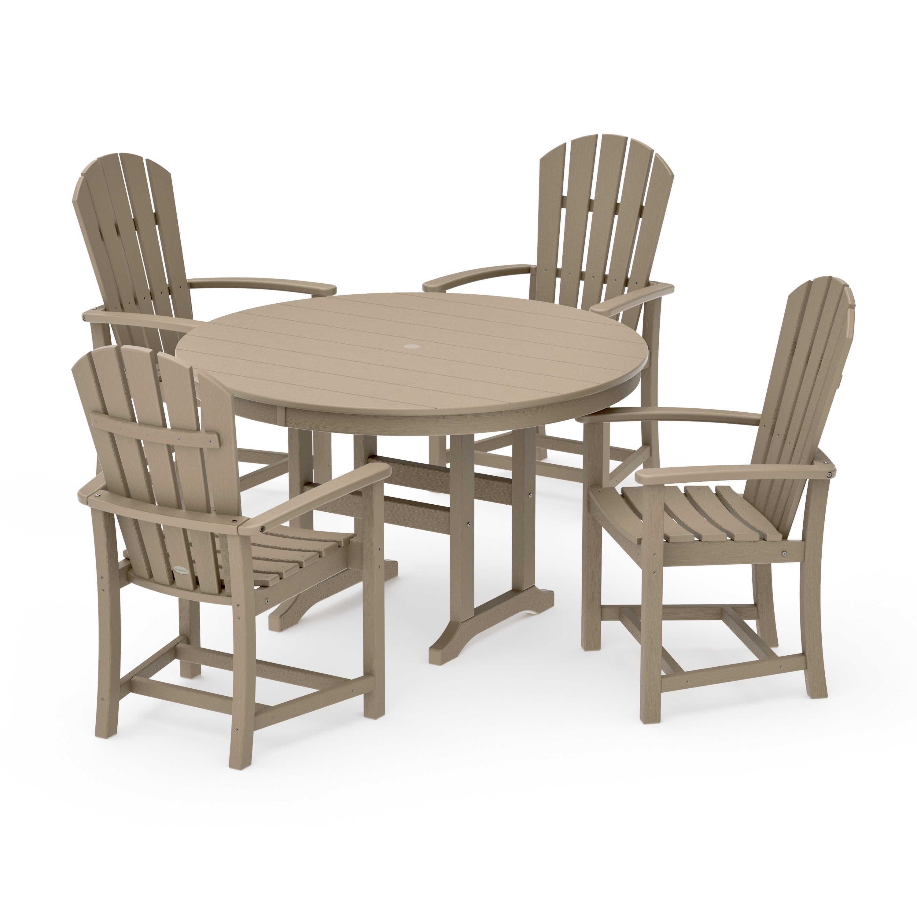 Palm Coast 5-Piece Round Farmhouse Dining Set