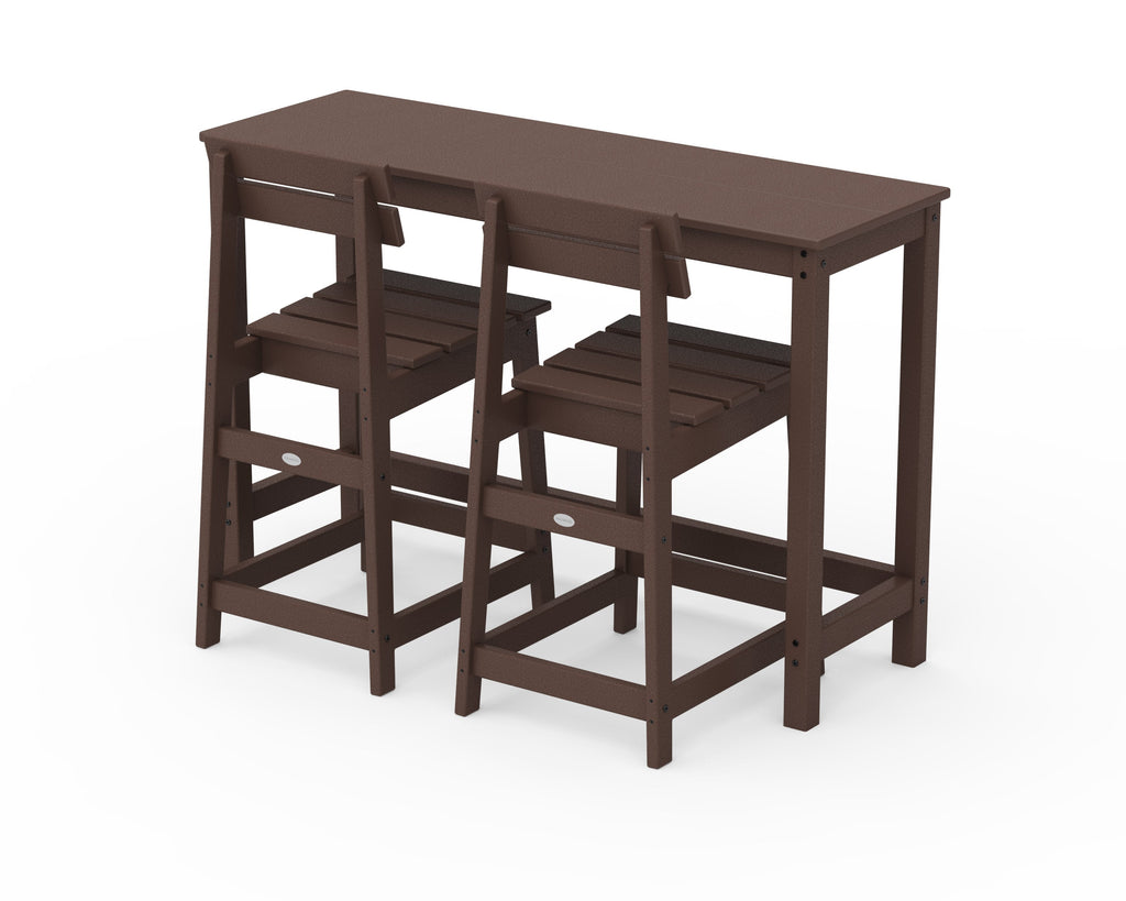 Modern Studio Plaza Counter Chair 3-Piece Balcony Set