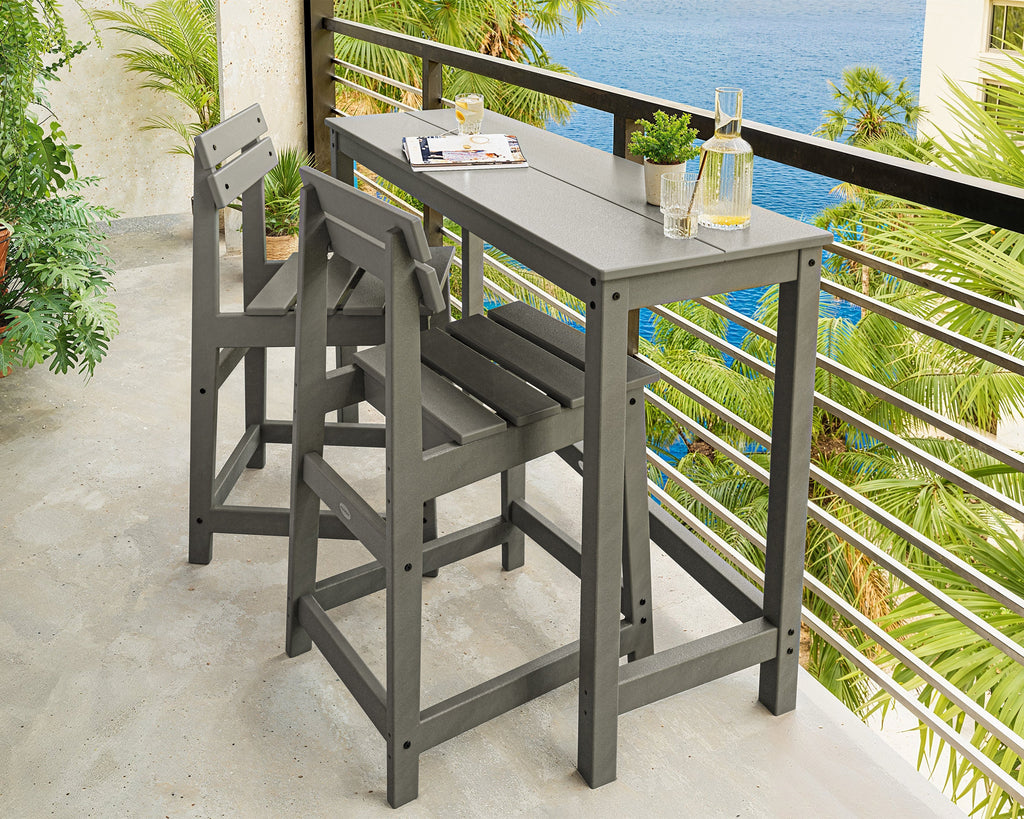 Modern Studio Plaza Counter Chair 3-Piece Balcony Set