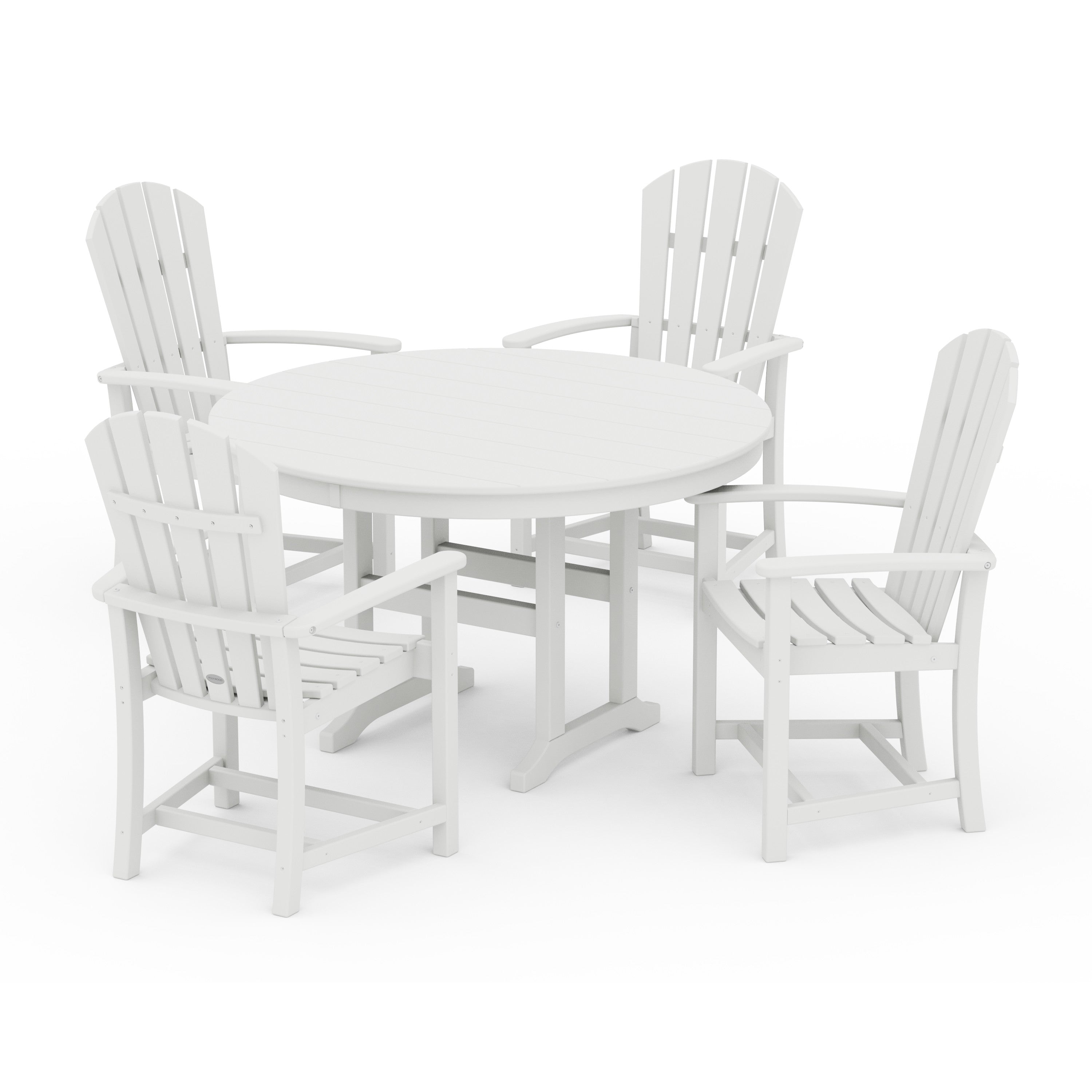 Palm Coast 5-Piece Round Farmhouse Dining Set
