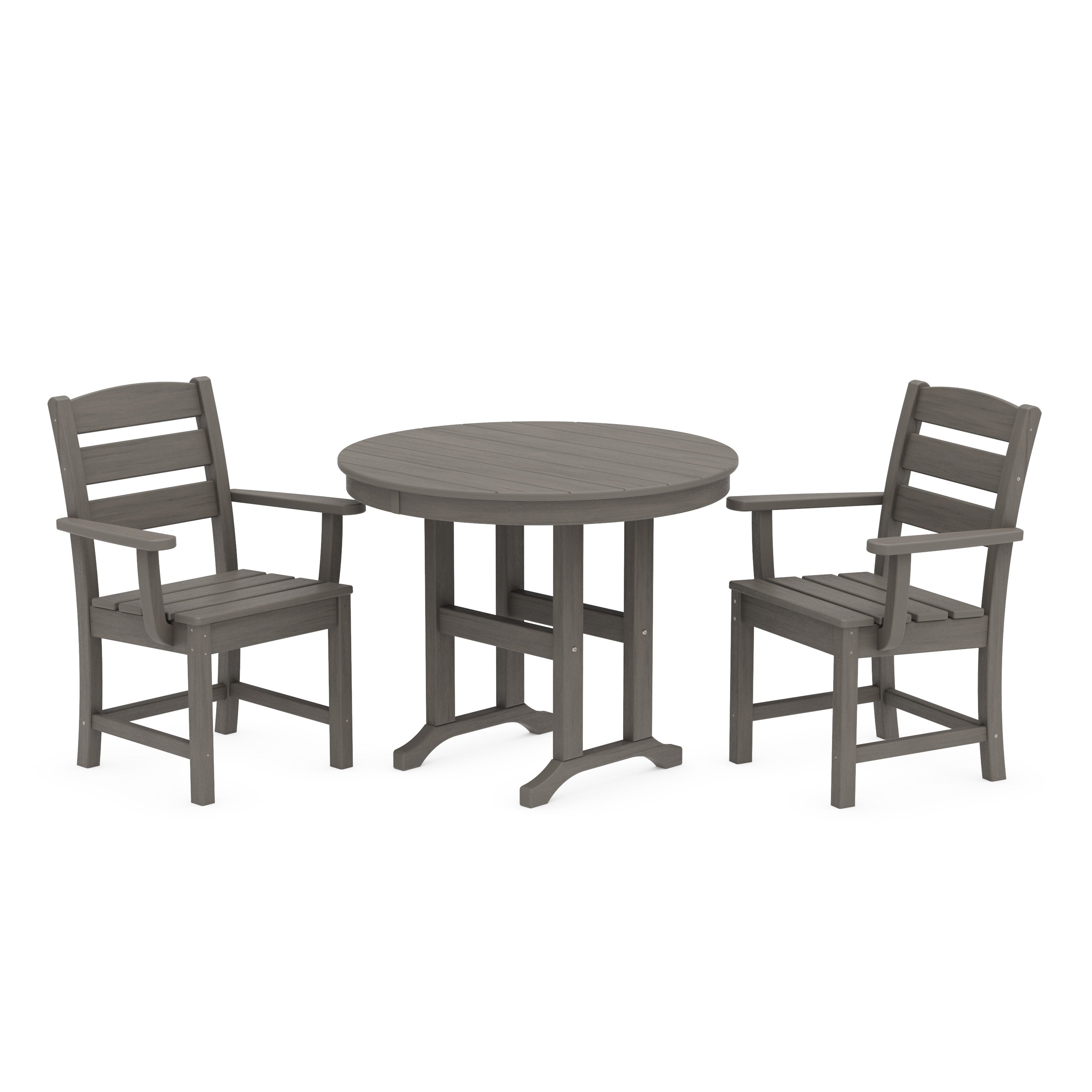 Lakeside 3-Piece Round Dining Set