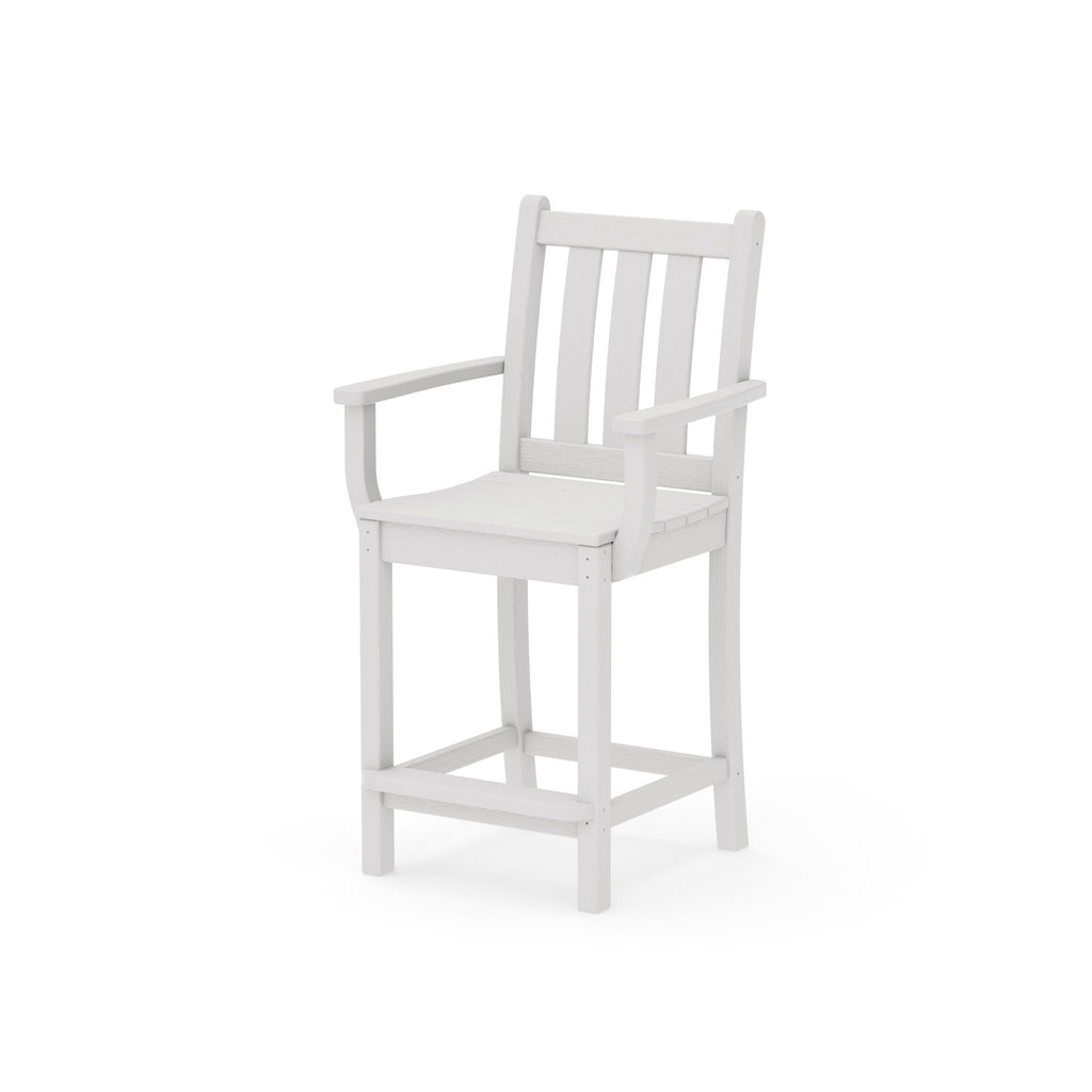 Traditional Garden Counter Arm Chair