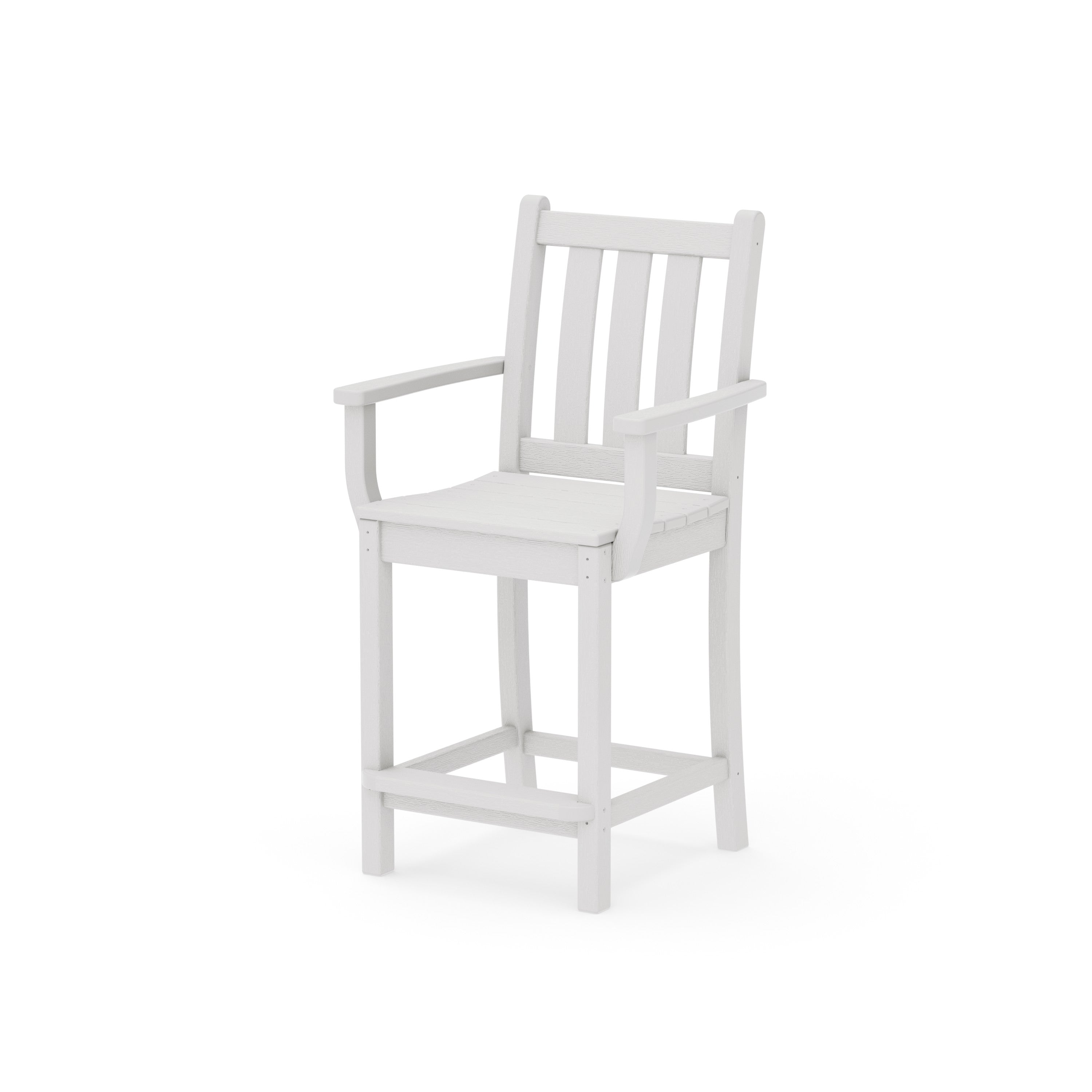 Traditional Garden Counter Arm Chair