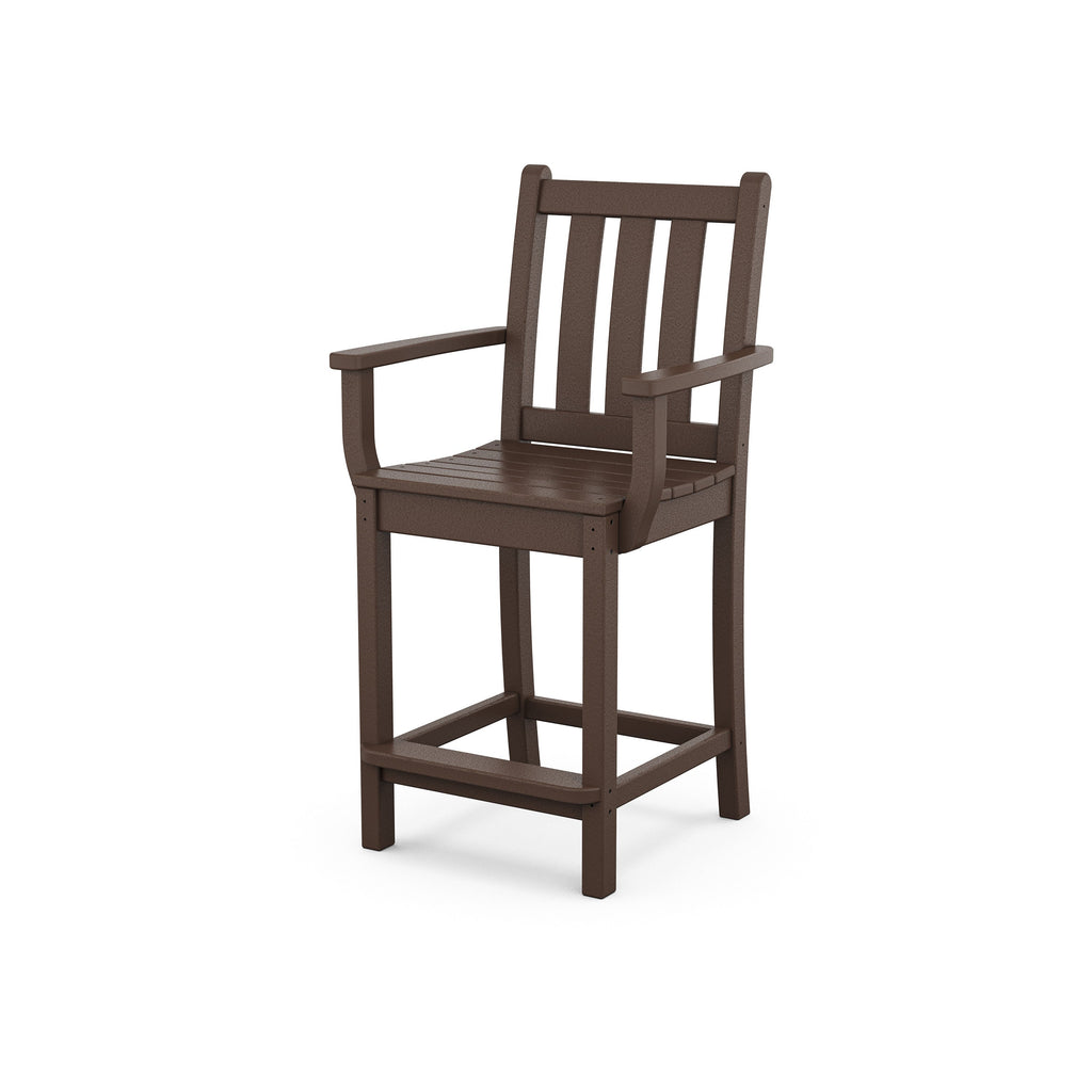Traditional Garden Counter Arm Chair