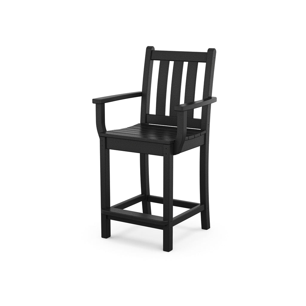 Traditional Garden Counter Arm Chair