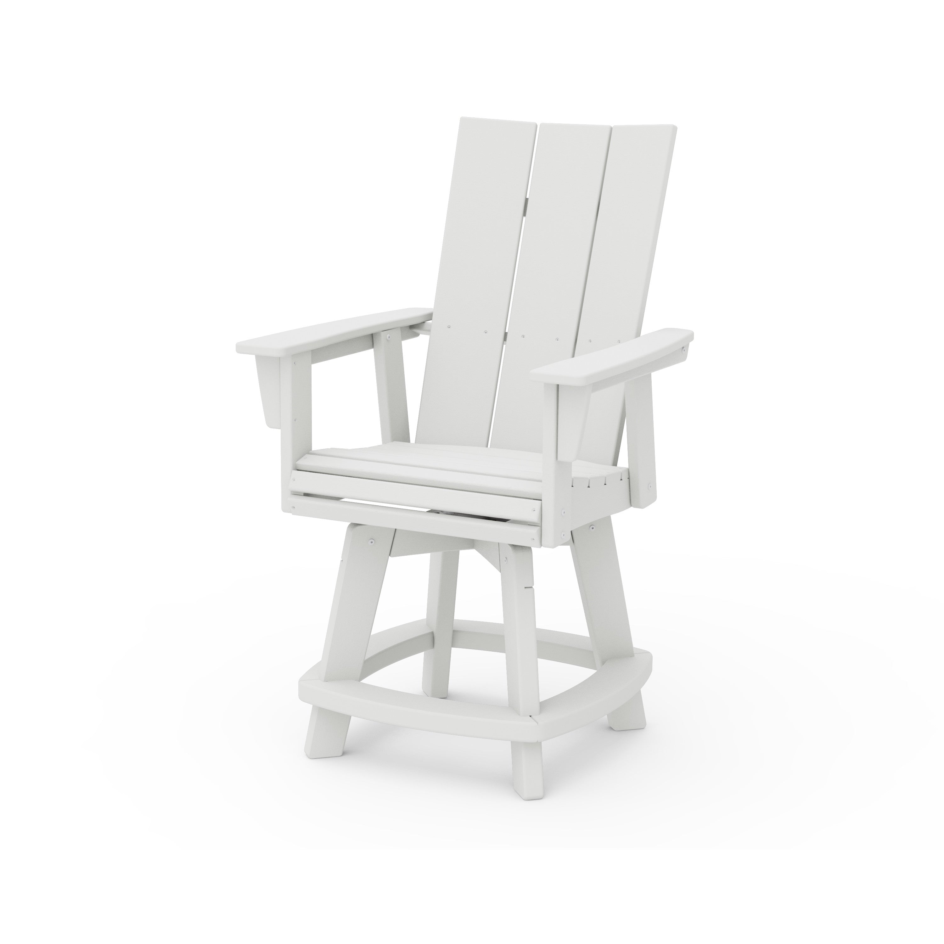 Modern Curveback Adirondack Swivel Counter Chair