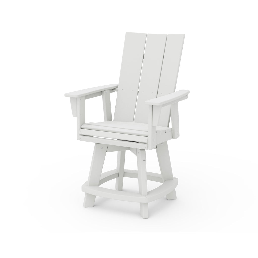 Modern Curveback Adirondack Swivel Counter Chair