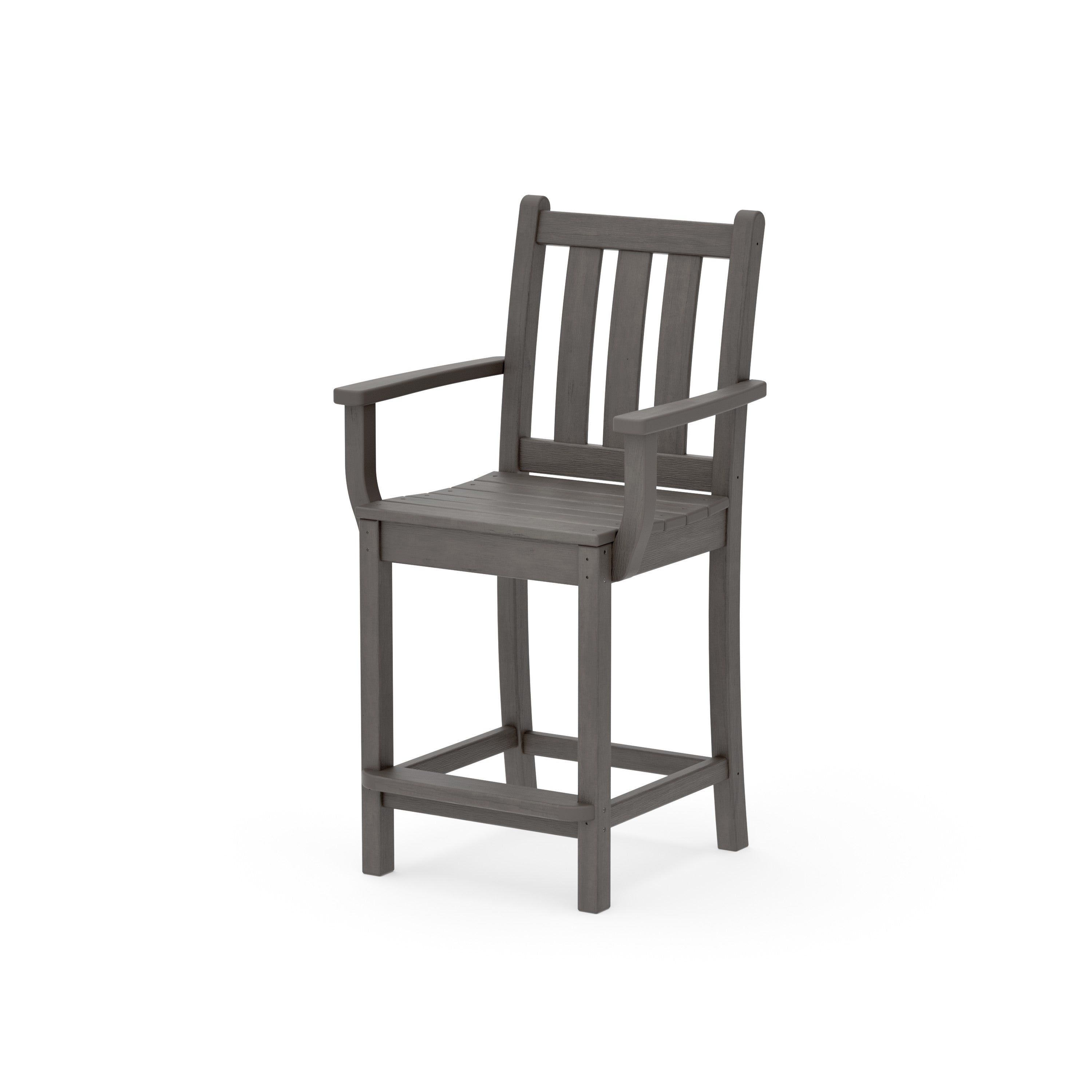 Traditional Garden Counter Arm Chair