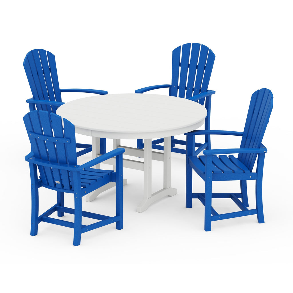 Palm Coast 5-Piece Round Farmhouse Dining Set