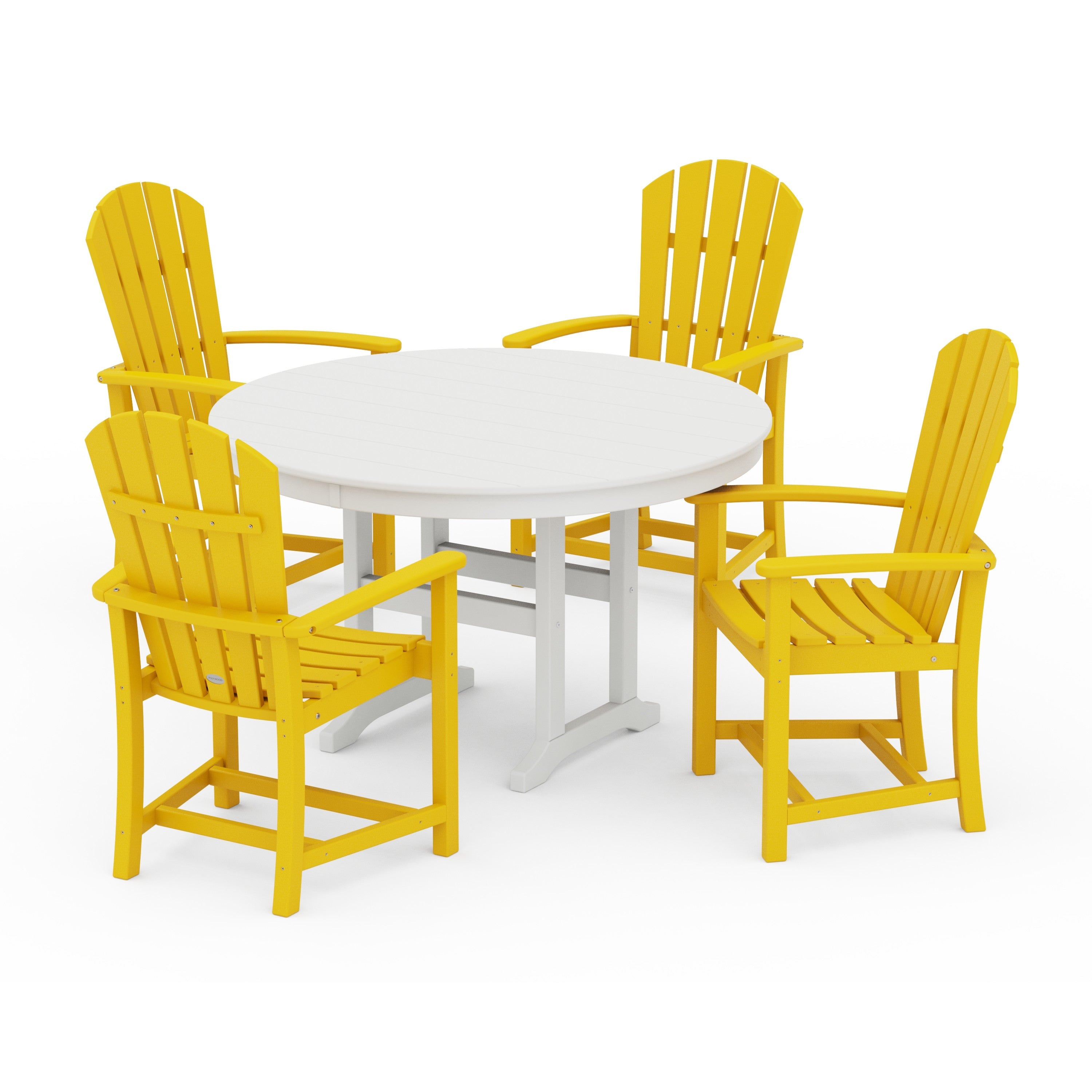 Palm Coast 5-Piece Round Farmhouse Dining Set