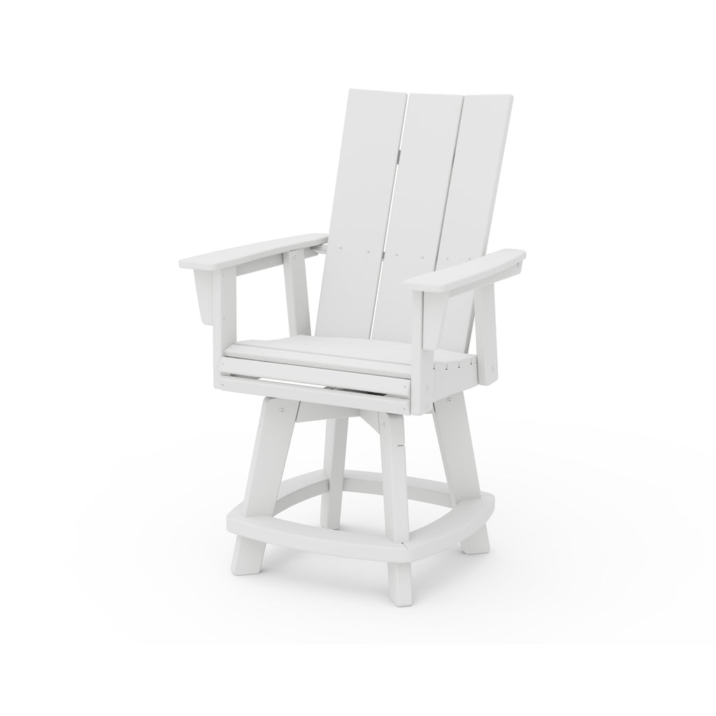 Modern Curveback Adirondack Swivel Counter Chair
