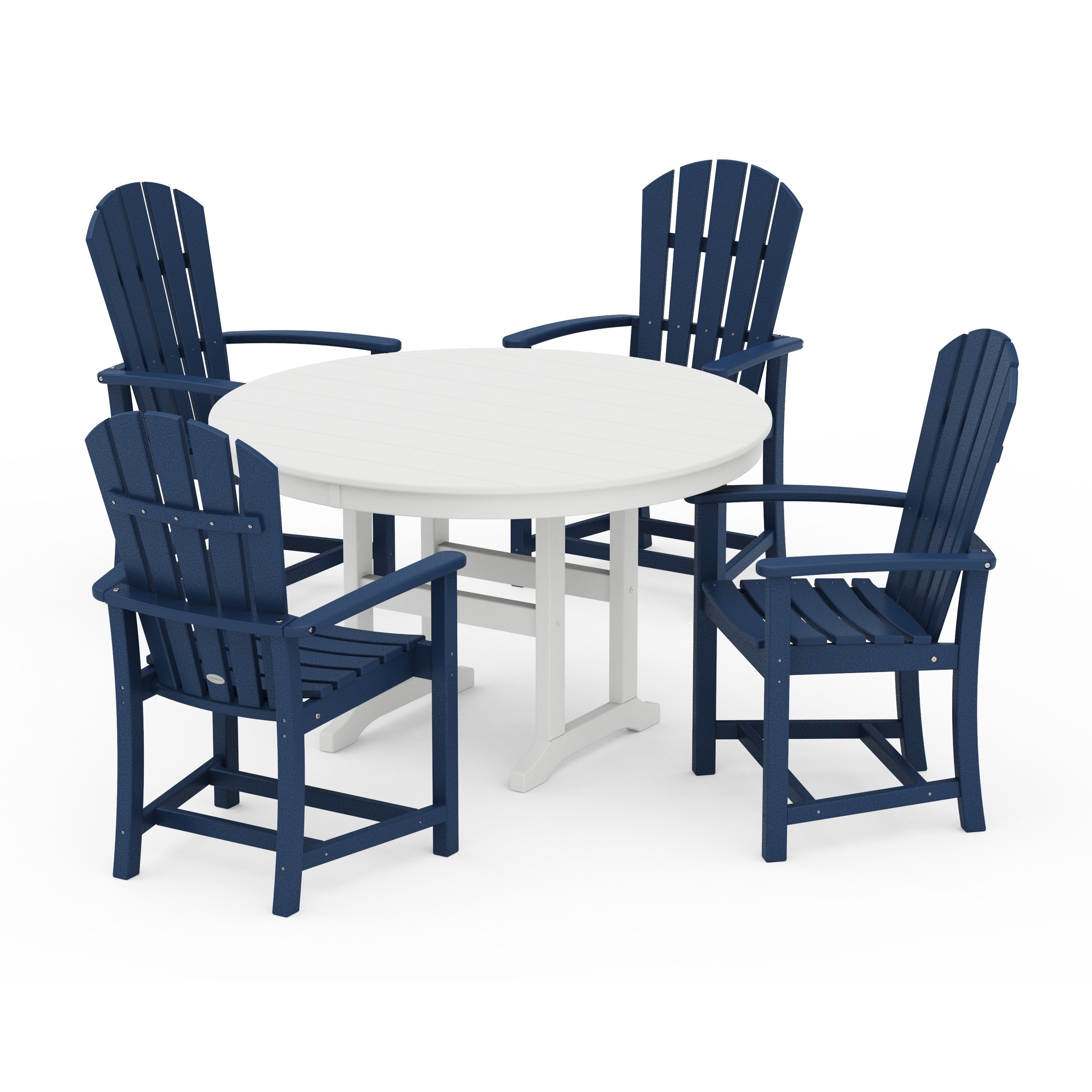 Palm Coast 5-Piece Round Farmhouse Dining Set