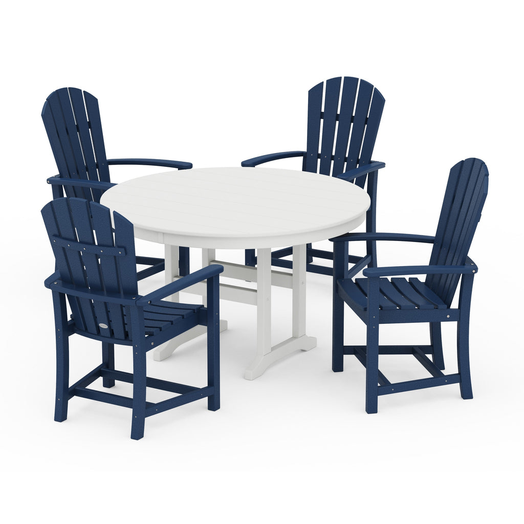 Palm Coast 5-Piece Round Farmhouse Dining Set