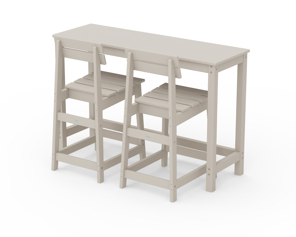 Modern Studio Plaza Counter Chair 3-Piece Balcony Set