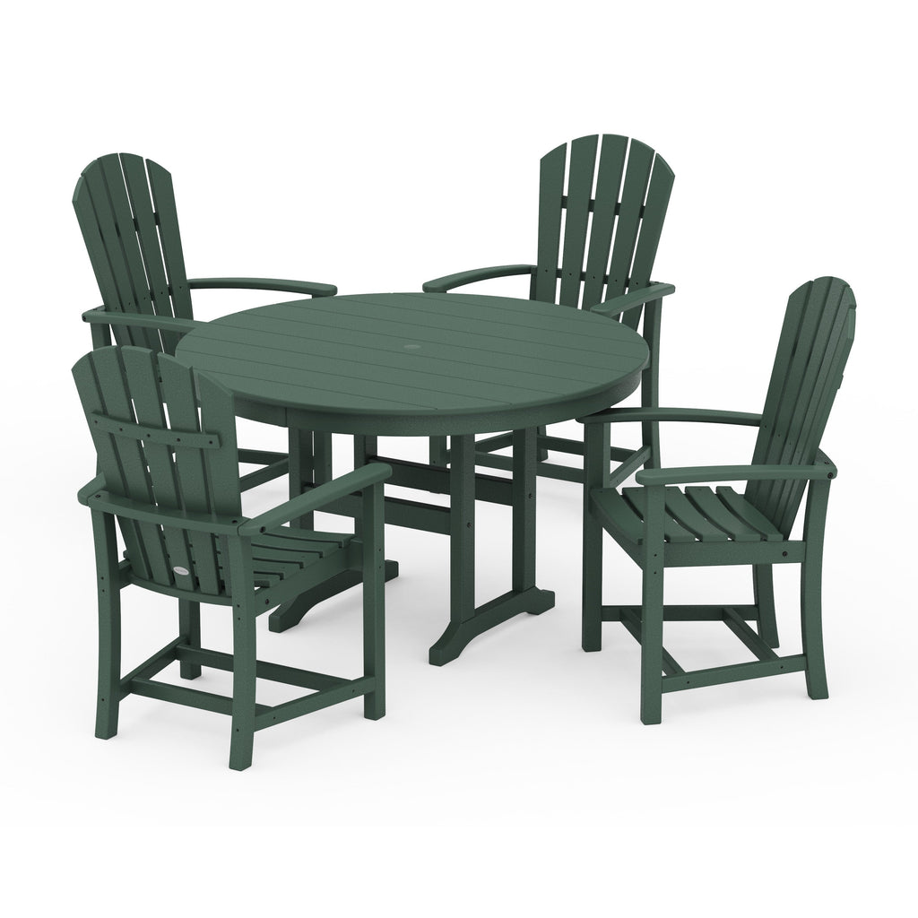 Palm Coast 5-Piece Round Farmhouse Dining Set