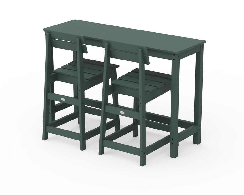 Modern Studio Plaza Counter Chair 3-Piece Balcony Set