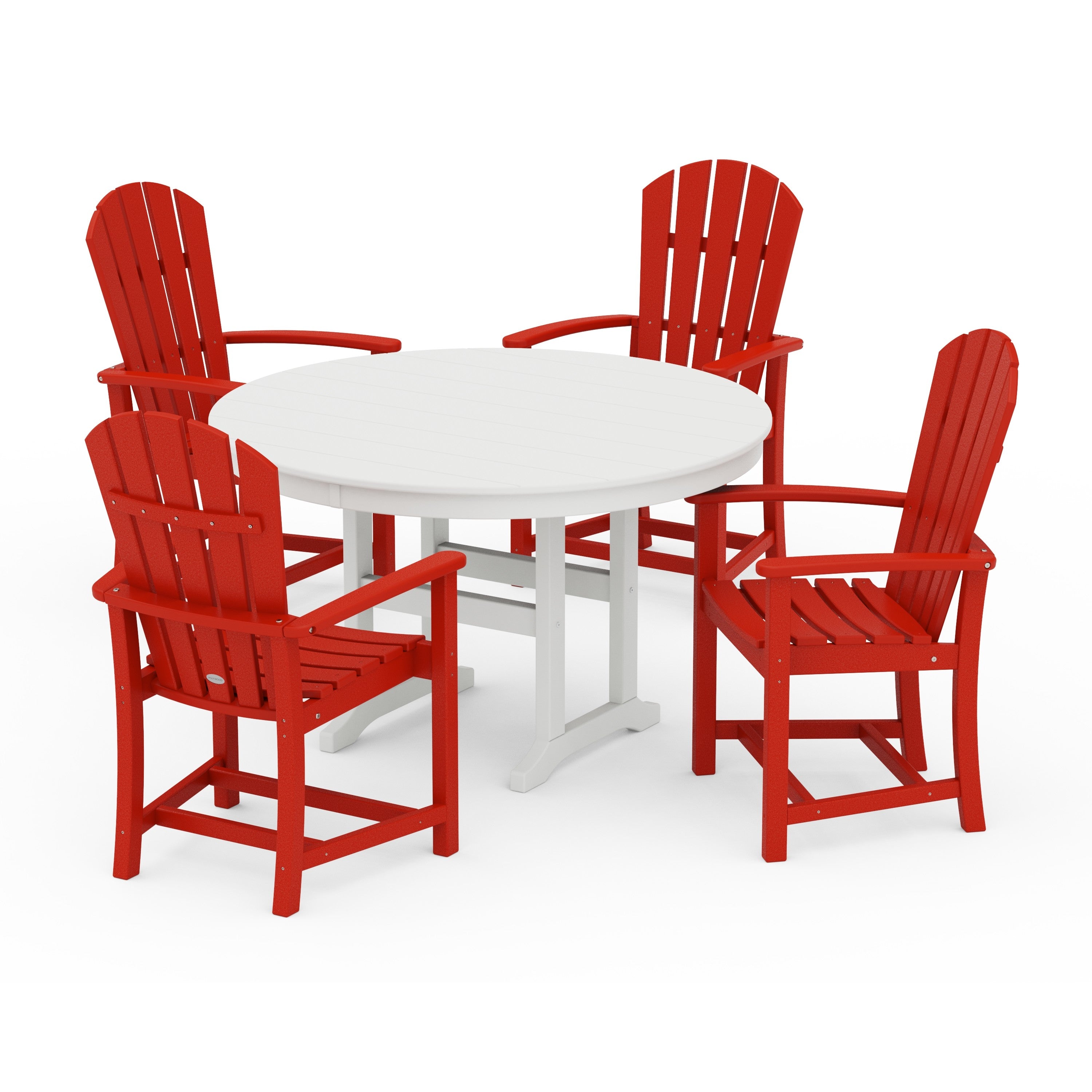 Palm Coast 5-Piece Round Farmhouse Dining Set