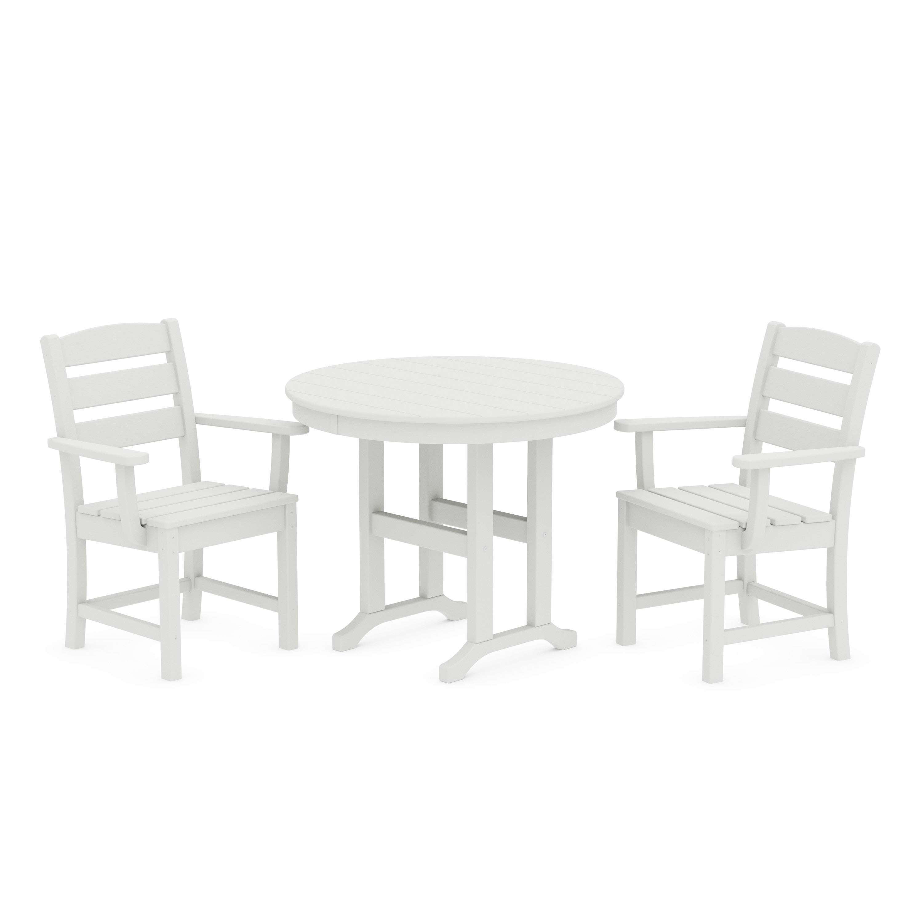 Lakeside 3-Piece Round Dining Set