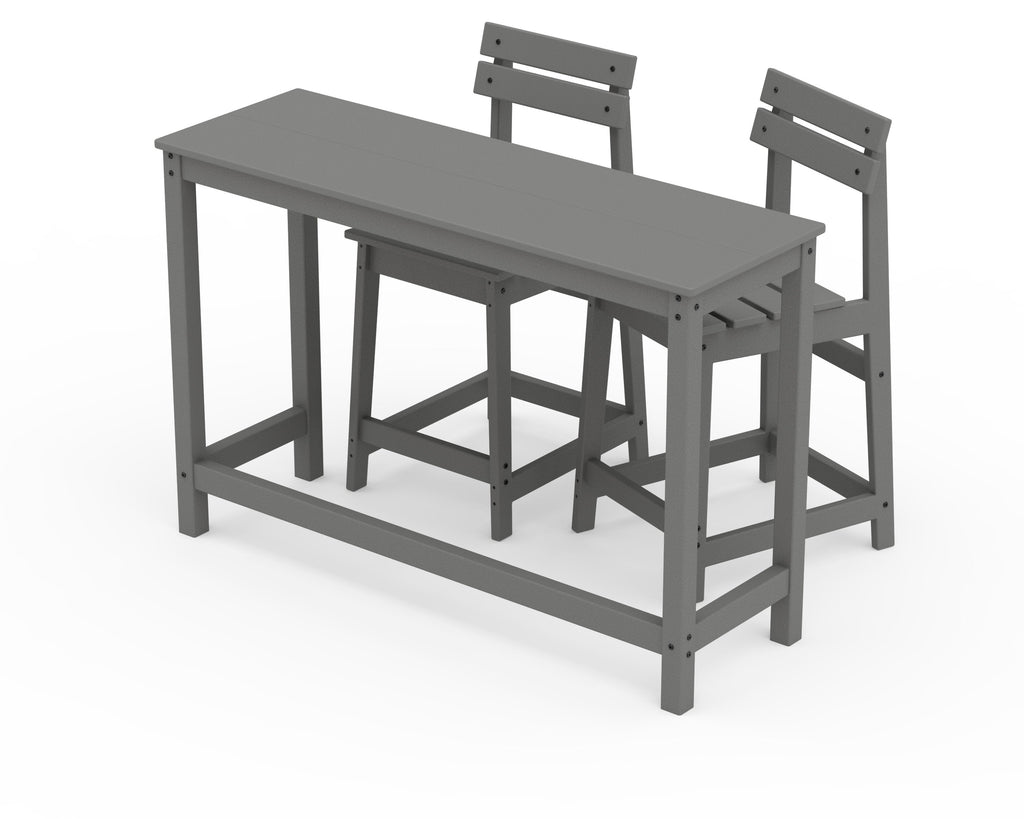 Modern Studio Plaza Counter Chair 3-Piece Balcony Set