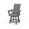 Modern Curveback Adirondack Swivel Counter Chair