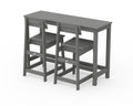 Modern Studio Plaza Counter Chair 3-Piece Balcony Set