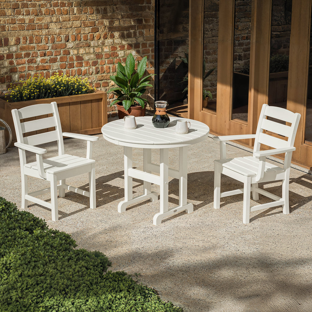 Lakeside 3-Piece Round Dining Set