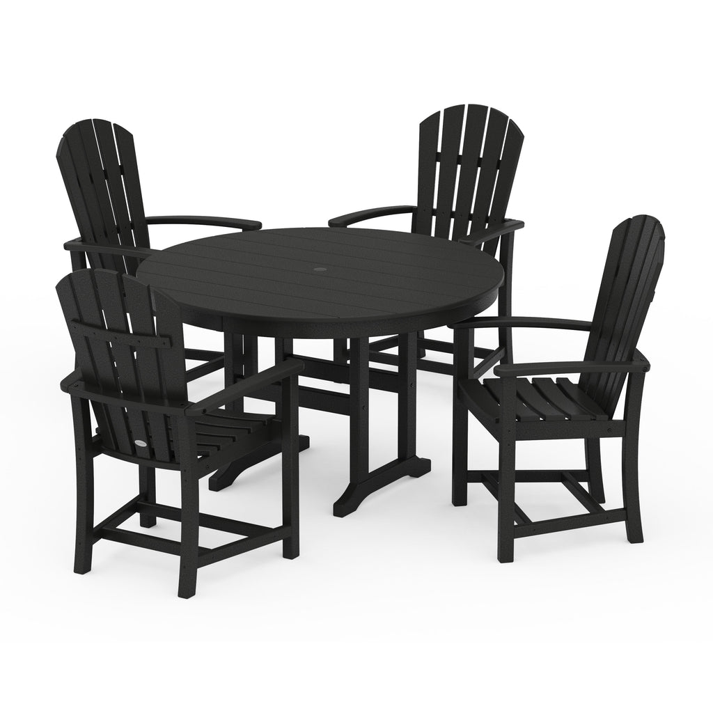 Palm Coast 5-Piece Round Farmhouse Dining Set