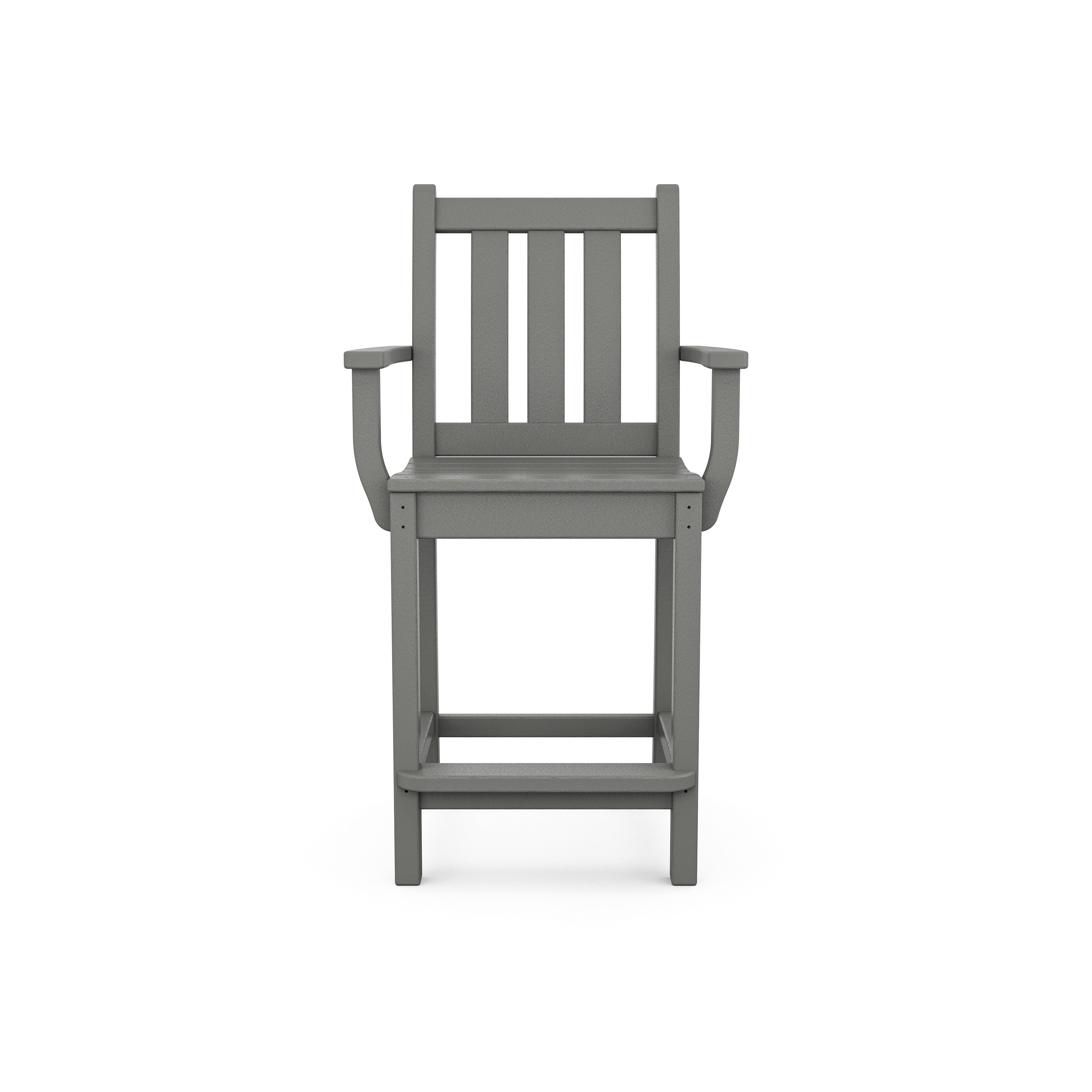 Traditional Garden Counter Arm Chair
