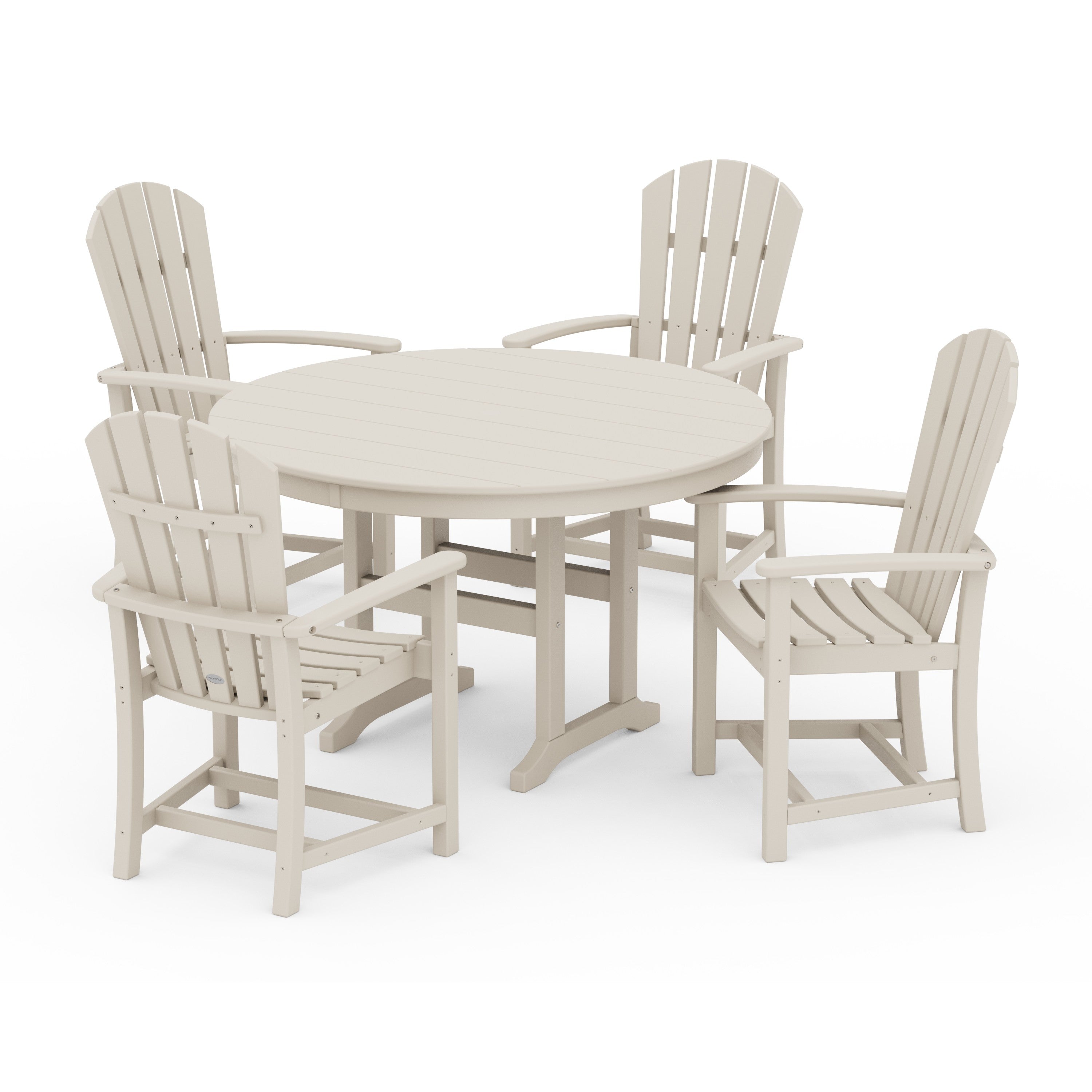 Palm Coast 5-Piece Round Farmhouse Dining Set